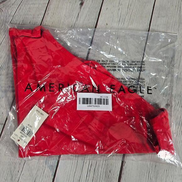 Aerie Full Coverage Bikini Bottom Red M‎ NWT - Picture 5 of 5